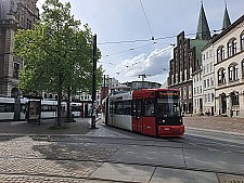Straßenbahn an der Domsheide