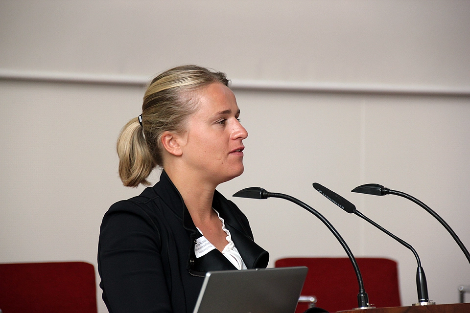 Verena Bentele während des Vortrags - Foto: Katharina Bünn