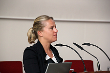 Verena Bentele während des Vortrags - Foto: Katharina Bünn