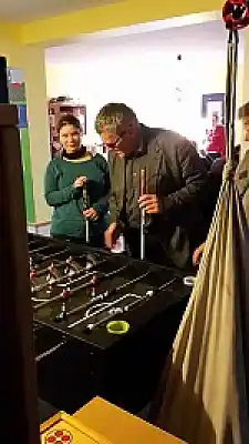 Joachim Steinbrück am Kicker-Tisch