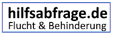 Logo hilfabfrage.de Flucht und Behinderung