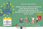 Plakat zur Veranstaltung Strategie für die Rechte von Menschen mit Behinderungen 2021 - 2030 
