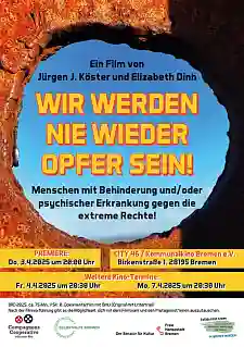 Filmplakat Wir werden nie wieder Opfer sein