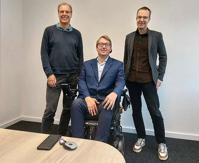 Arne Frankenstein, Kai J. Steuck und Thomas Kaessler während des Treffens