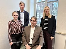 Arne Frankenstein, Monique Birkner, Dr. Susann Cordes und Thomas Börsch während des Gesprächs