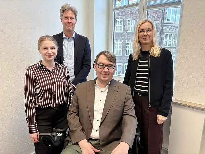 Arne Frankenstein, Monique Birkner, Dr. Susann Cordes und Thomas Börsch während des Gesprächs