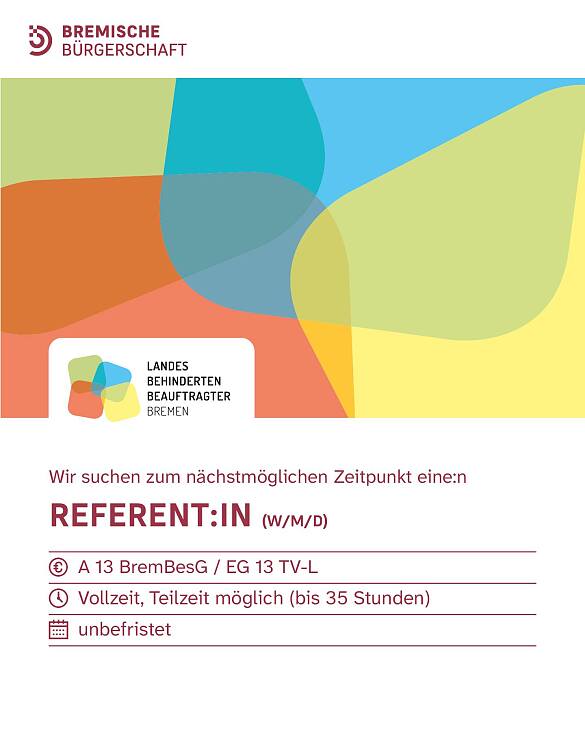 Screenshot der Stellenausschreibung