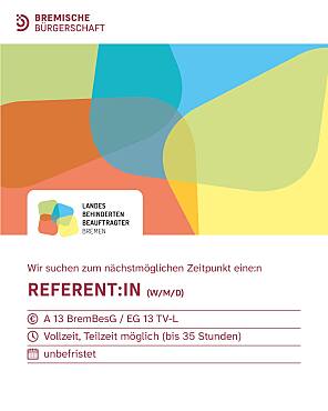 Screenshot der Stellenausschreibung