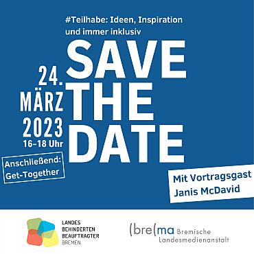 Save the Date-Plakat zur Veranstaltung