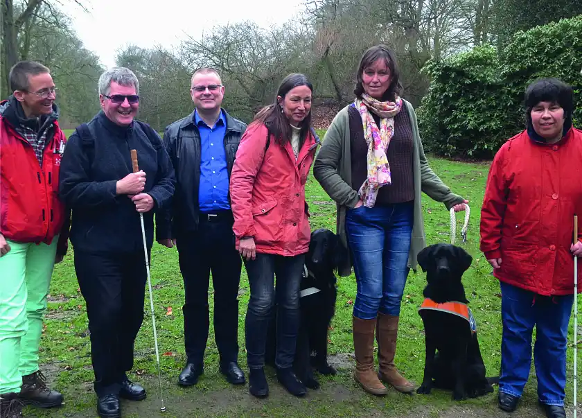 Gruppenbild (v.r.n.l. Birgit Rust, Sylke Reinhard, Marion Kohlheim, Ingo Heuermann, Joachim Steinbrück, Miriam Kayser)