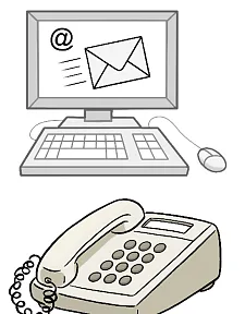 Telefon und Computerbildschirm