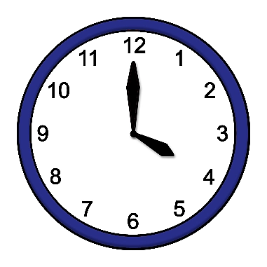 Eine Uhr.