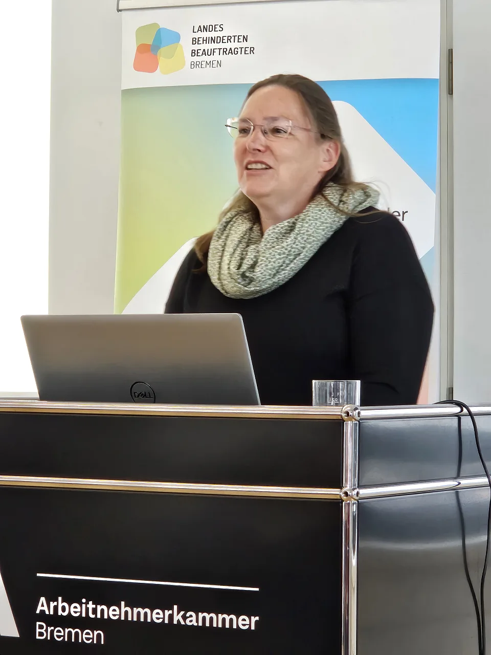Birgit Scheer am Rednerpult