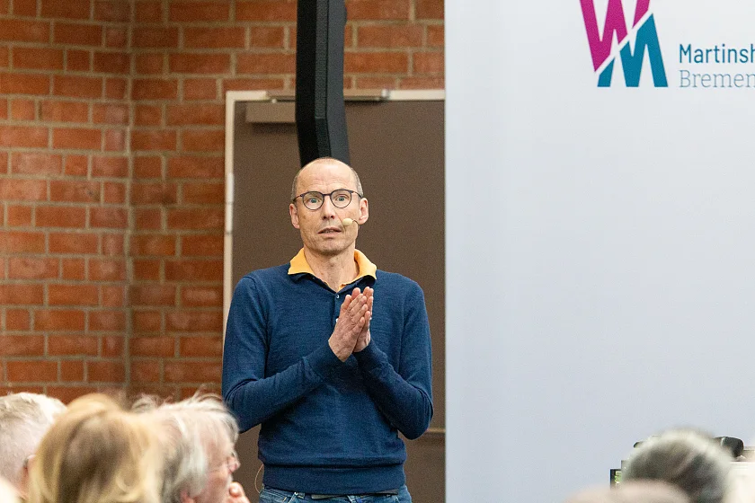 Christof Ronge w&auml;hrend seines Vortrags