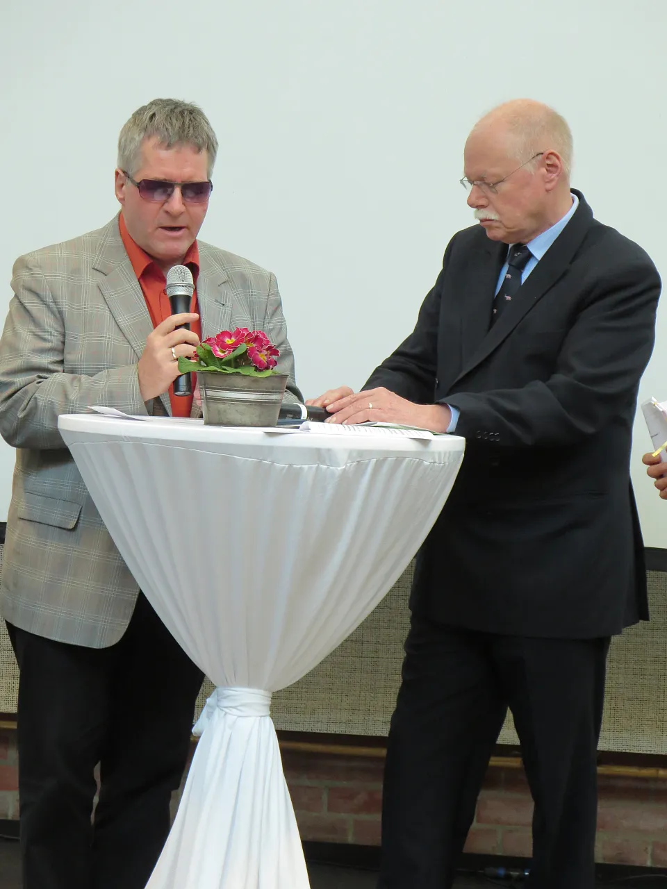 Dr. Joachim Steinbr&uuml;ck und Senator Ulrich M&auml;urer