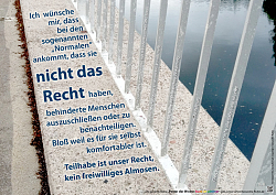 Poster aus der Austelung von Kassandra Ruhm